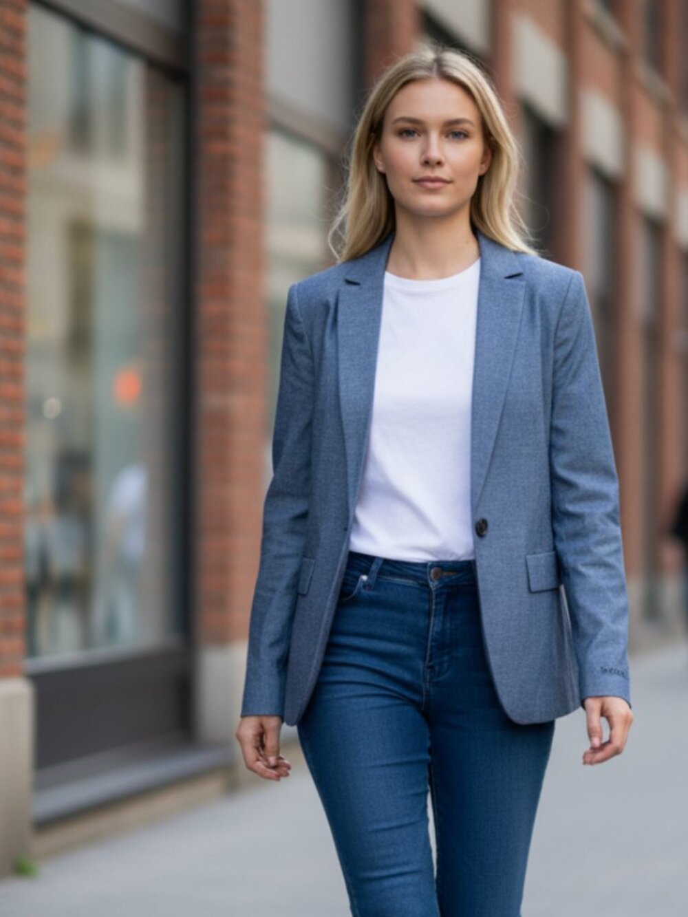 NWOT Abercrombie & Fitch One Button Fitted Blazer SZ-26/2